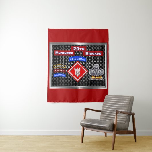 Mighty 20th Engineer Brigade-Airborne Wandkleed (In situ)
