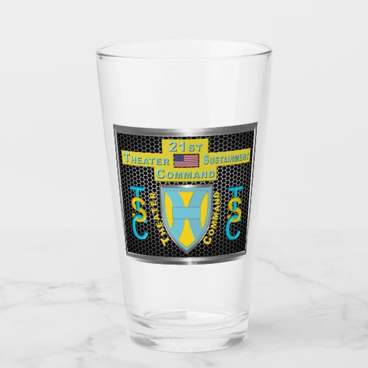 Mighty 21st Theater Sustainment Command Glas (Voorkant)