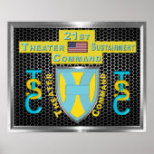 Mighty 21st Theater Sustainment Command Poster (Voorkant)