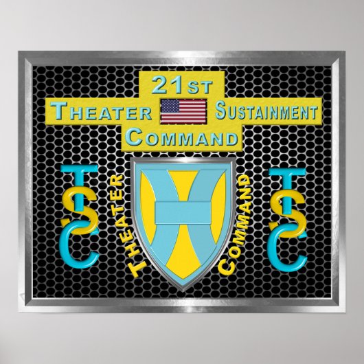 Mighty 21st Theater Sustainment Command Poster (Voorkant)