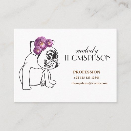 Mighty, 8,9 x 6,4 cm, standaard matte visitekaartje (Voorkant)