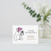 Mighty, 8,9 x 6,4 cm, standaard matte visitekaartje (Staand voorkant)