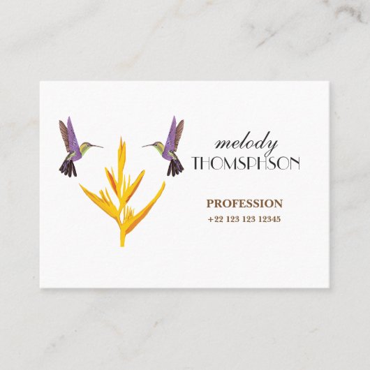 Mighty, 8,9 x 6,4 cm, standaard matte visitekaartje (Voorkant)