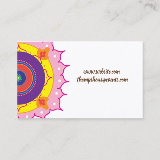 Mighty, 8,9 x 6,4 cm, standaard matte visitekaartje (Achterkant)