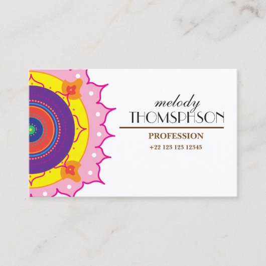 Mighty, 8,9 x 6,4 cm, standaard matte visitekaartje (Voorkant)