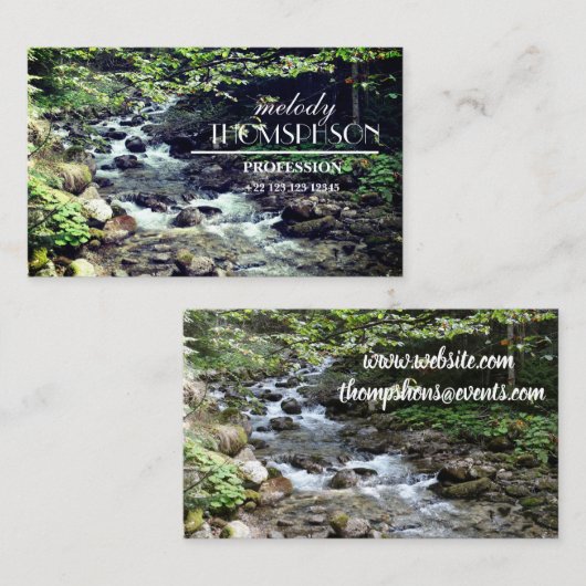 Mighty, 8,9 x 6,4 cm, standaard matte visitekaartje (Voorkant / Achterkant)