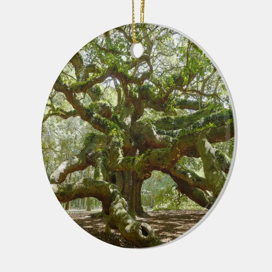 Mighty Angel Oak Keramisch Ornament (Links)