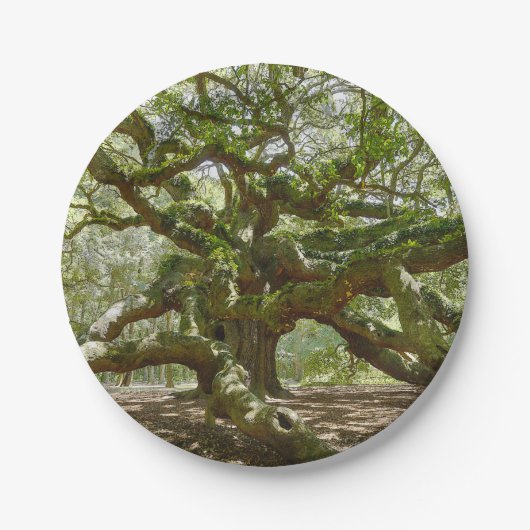 Mighty Angel Oak Papieren Bordje (Voorkant)