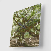 Mighty Angel Oak Wandklok (Hoek)