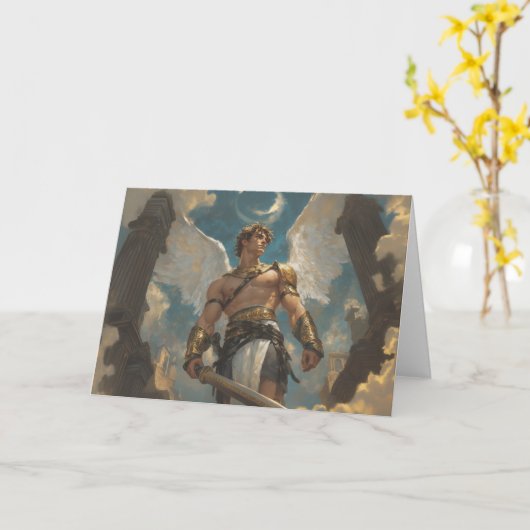 Mighty Apollo Greetings Card Kaart (Gele Bloem)