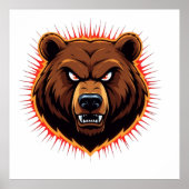 Mighty Bear – Raw Strength of Nature Poster (Voorkant)