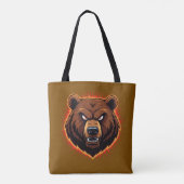 Mighty Bear – Raw Strength of Nature Tote Bag (Achterkant)
