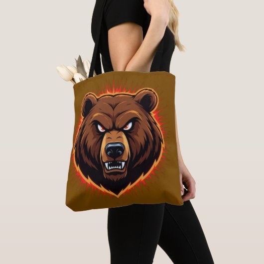 Mighty Bear – Raw Strength of Nature Tote Bag (Dichtbij)
