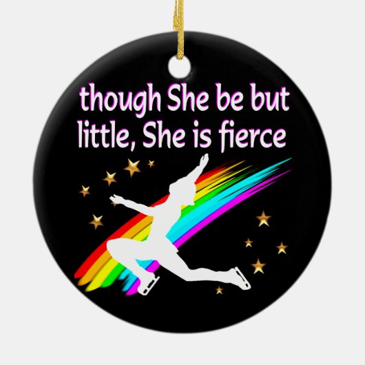 MIGHTY BEROEMD GEMAAKT DOOR FIERCE SKATER KERAMISCH ORNAMENT (Achterkant)