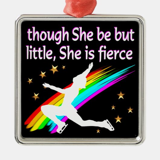 MIGHTY BEROEMD GEMAAKT DOOR FIERCE SKATER METALEN ORNAMENT (Voorkant)