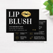 Mighty Black & Gold Lip Blush Aftercare Kaart (Bureau)