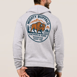 Mighty Buffalo rits trui Hoodie