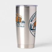Mighty Buffalo Tumbler Geïsoleerde Drinkbeker (Links)