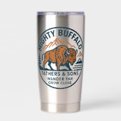 Mighty Buffalo Tumbler Geïsoleerde Drinkbeker (Achterkant)