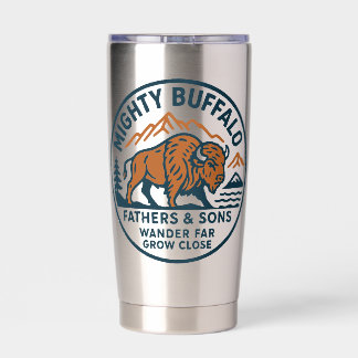 Mighty Buffalo Tumbler Geïsoleerde Drinkbeker