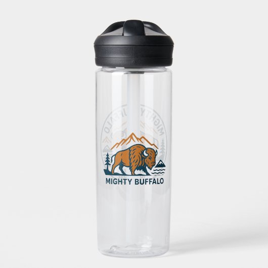 Mighty Buffalo Tumbler Waterfles (Voorkant)