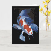 Mighty Butterfly Koi Kaart (Gele Bloem)