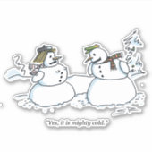 Mighty Cold sticker (Voorkant)