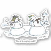 Mighty Cold sticker (Voorkant)