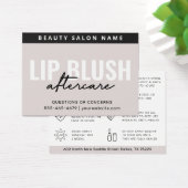 Mighty Cream Lip Blush After Care Instruction Kaar Visitekaartje (Bureau)