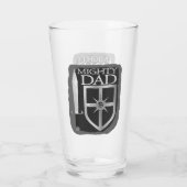 Mighty Dad Sword and Shield Glas (Achterkant)