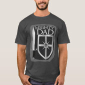 Mighty Dad Sword and Shield T-shirt (Voorkant)