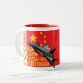 Mighty Dragon Tweekleurige Koffiemok (Voorkant links)