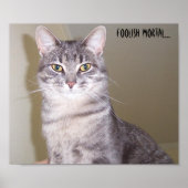 Mighty Feline, Foolish mortal... Poster (Voorkant)