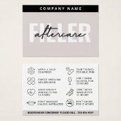 Mighty Filler Aftercare Kaart (Voorkant /achterkant)