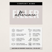 Mighty Filler Aftercare Kaart