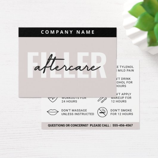 Mighty Filler Aftercare Kaart (Bureau)