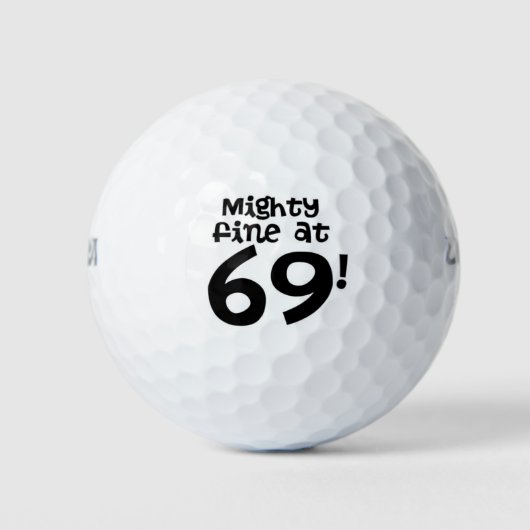 Mighty Fine op 69! Golfballen (Voorkant)