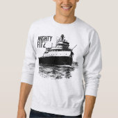 "MIGHTY FITZ" ~ Edmund Fitzgerald Trui (Voorkant)