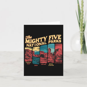 Mighty Five Big 5 Nationale Parken Wandelen Campin Kaart