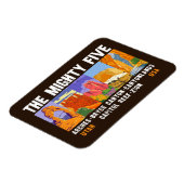 Mighty Five Utah National Parks List Magneet (Linkerzijde)