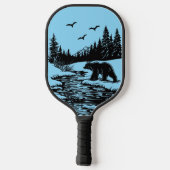 Mighty Forest Bear Pickleball-paddles Pickleball Paddle (Achterkant)
