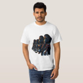 Mighty Gorilla Biker Gang T-shirt (Voorkant volledig)