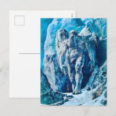 Mighty Ice Giant Jötun in het ijzige landschap Feestdagenkaart (Voorkant / Achterkant)