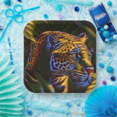 Mighty Jaguar A Oerwoud Predator Papieren Bordje (Feest)