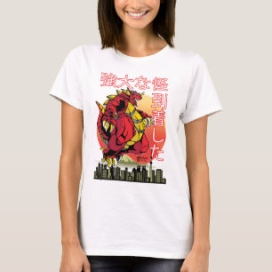 Mighty Kaiju Monster Vrouwen Wit T-shirt