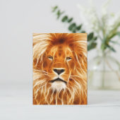 Mighty Lion briefkaart (Staand voorkant)