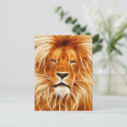 Mighty Lion briefkaart (Staand voorkant)