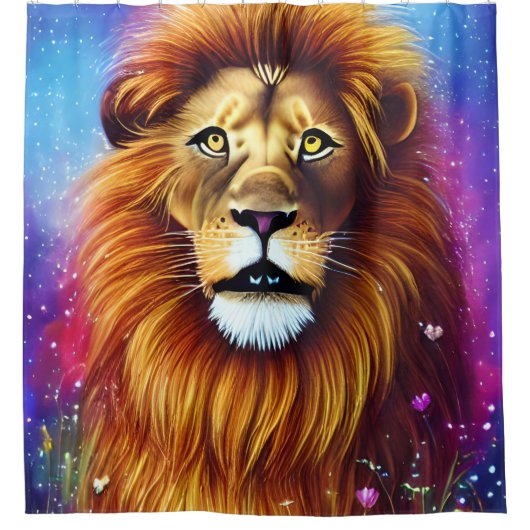 Mighty Lion Douchegordijn (Voorkant)