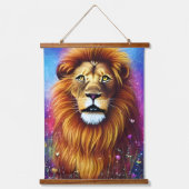 Mighty Lion Hangend Wandkleed (Voorkant)