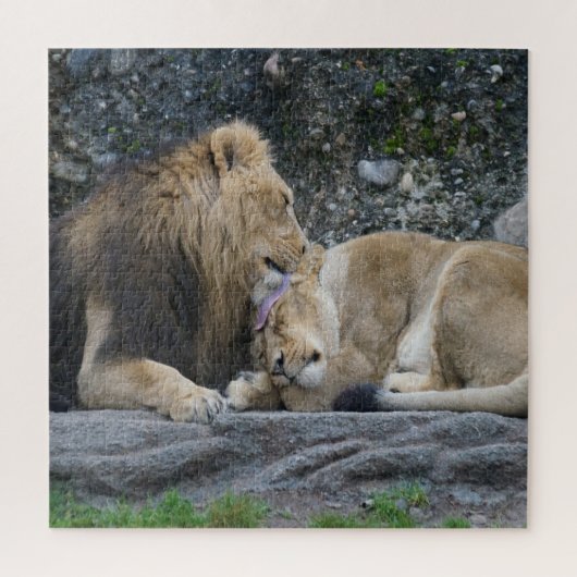 Mighty Lion Love Legpuzzel (Verticaal)